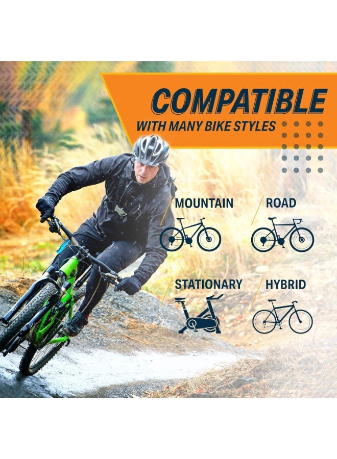 اسرلي وايت وسادة مقعد دراجة مريحة وعريضة مع غطاء، تصميم زنبركي مزدوج متين ومرن لركوب الدراجات على الطرق - Image 2